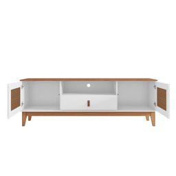Rack para TV até 60 Polegadas Pés em Madeira Maciça 160cm Esmeralda Versátile - 6