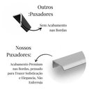 Ver imagem 4 de Kit 15 Puxador Port Gaveta Móveis Cozinh Drop Alumínio 200mm - Prata