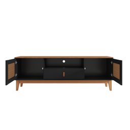 Rack para TV até 60 Polegadas Pés em Madeira Maciça 160cm Esmeralda Versátile - 5