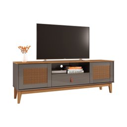 Rack para TV até 60 Polegadas Pés em Madeira Maciça 160cm Esmeralda Versátile - 6