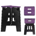 Ver imagem 3 de Banco Dobrável para Camping Multiuso até 100kg Banqueta de Plástico Roxa