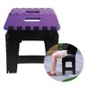 Banco Dobrável para Camping Multiuso até 100kg Banqueta de Plástico Roxa - 4
