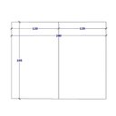 Ver imagem 4 de Conjunto Sala de Reunião Mesa 3,20m Painel para TV Ng F5 Cor:Nogal com Preto