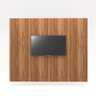 Conjunto Sala de Reunião Mesa 3,20m Painel para Tv Ng F5 Cor:nogal com Preto - 3