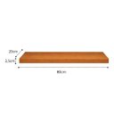 Ver imagem 4 de Prateleira MDF 80x20 Moderna Suporte Parede Invisivel 25mm Italian Noce