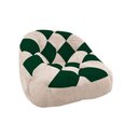 Ver imagem 1 de Poltrona Paloma Escritório Sala Pé Plástico Suede Bege e Suede Verde - Dominic Decor