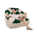 Ver imagem 2 de Poltrona Paloma Escritório Sala Pé Plástico Suede Bege e Suede Verde - Dominic Decor