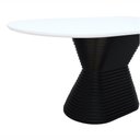 Ver imagem 5 de Mesa de Jantar Apollo Tampo Oblongo 180x90cm Preto/Branco