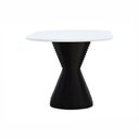 Ver imagem 4 de Mesa de Jantar Apollo Tampo Oblongo 180x90cm Preto/Branco