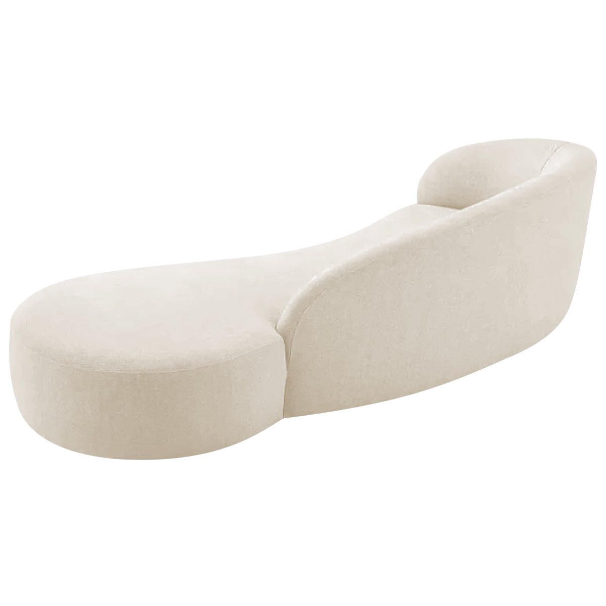 Divã Recamier Orgânico França 160cm Lado Direito Bouclé - 9