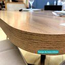 Ver imagem 6 de Conjunto Sala de Jantar Paris 6 Cadeiras Carraro Areia/rose/nogal