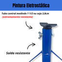 Ver imagem 4 de Kit 4 Cavaletes Automotivos Tipo Preguiça 2 Toneladas Suporte Reforçado Trava de Segurança Carros
