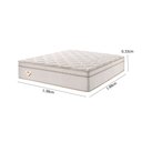 Ver imagem 2 de Colchão de Casal de Molas Superlastic  Ecoflex 138x188x33cm Champanhe