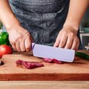 Ver imagem 6 de Faqueiro Completo Kit Facas Tesoura Descascador Aco Inox Coloridas Conjunto Gourmet 6 Pecas