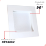 Painel Recuado Embutir 6w 6500k 12cm Branco 110v/220v - 2