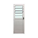 Ver imagem 2 de Porta Basculante de Alumínio Branco 210x90 Lado Direito Linha 25