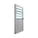 Ver imagem 3 de Porta Basculante de Alumínio Branco 210x90 Lado Direito Linha 25