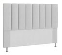 Ver imagem 1 de Cabeceira Estofada Libia 140CM Casal Courino Branco - D A DECOR