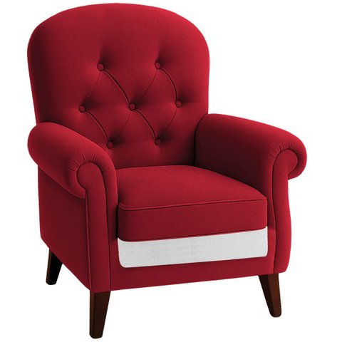 Poltrona Natalina Papai Noel North Pole Suede