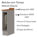 Ver imagem 4 de Balcao Porta Toalha Tampo 20 Cm C362 Americana Cinza Nature Henn