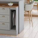Ver imagem 2 de Balcao Porta Toalha Tampo 20 Cm C362 Americana Cinza Nature Henn