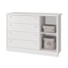 Cômoda Infantil Bonny 1 Porta e 4 Gav Branco Fosco - Reller Móveis - 2