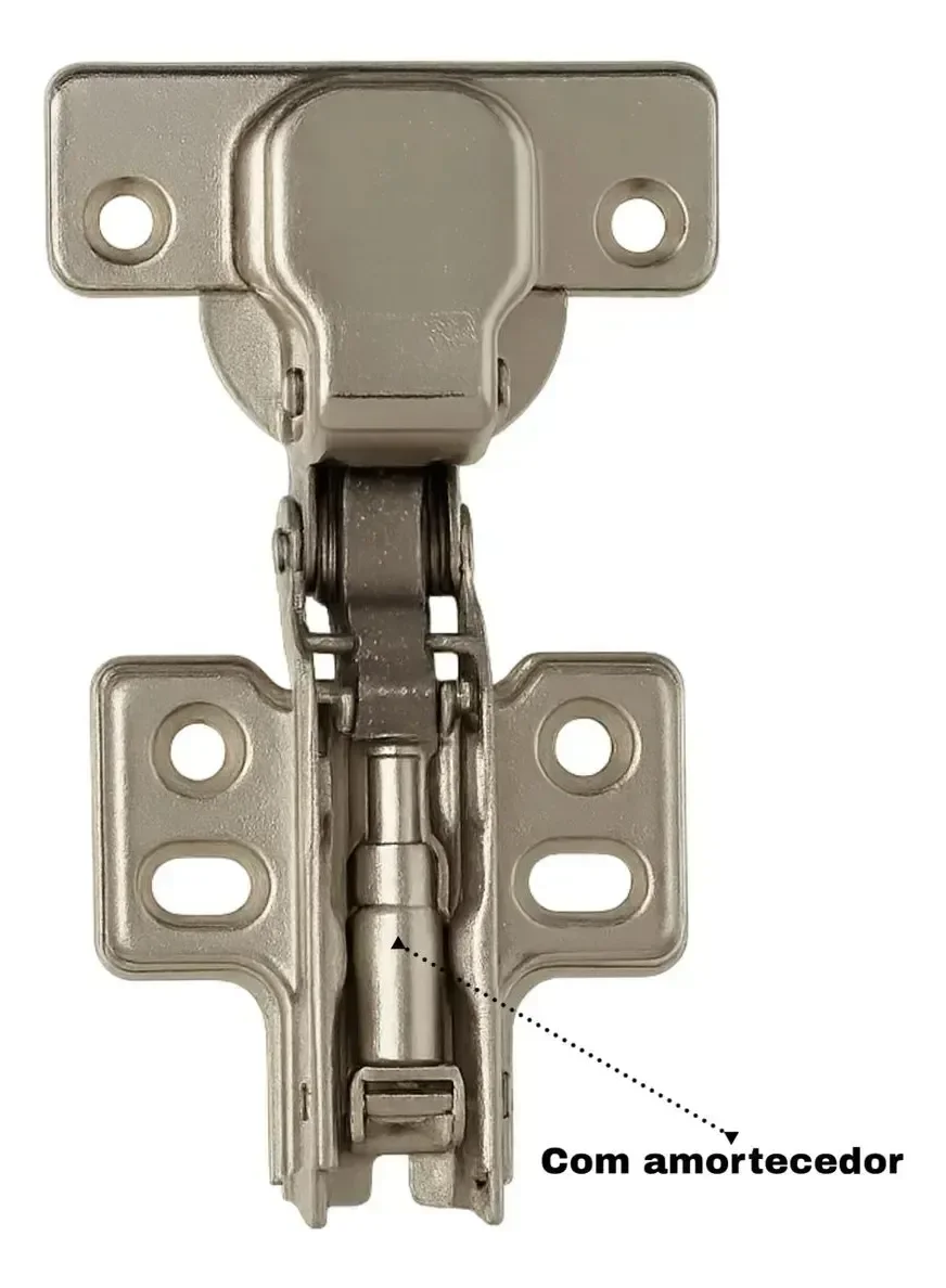 Ver imagem 3 de Dobradiça Curva Amortecedor Kit 10 35mm P/armários Gtr