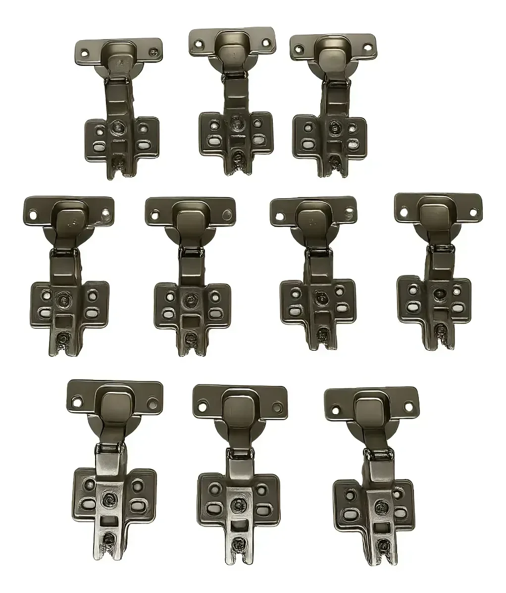 Dobradiça Curva Amortecedor Kit 10 35mm P/armários Gtr - 1