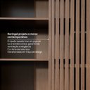 Ver imagem 7 de Kit Guarda Roupas 4 Portas, Cama Casal/Queen com LED e Cômoda Seringal CabeCasa MadeiraOriginals Marrom/Nogal