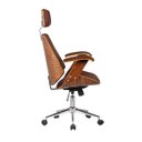 Ver imagem 5 de Cadeira de Escritório Presidente Giratória com Apoia Cabeça Office Lisboa