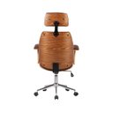 Ver imagem 6 de Cadeira de Escritório Presidente Giratória com Apoia Cabeça Office Lisboa