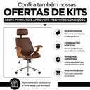 Ver mais imagens de Cadeira de Escritório Presidente Giratória com Apoia Cabeça Office Lisboa Marrom