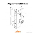 Ver imagem 3 de Fechadura Stam Externa 1601/09 Espelho Antique E-coat