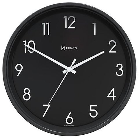 Relógio De Parede - Herweg - 22Cm - Preto - 66010334