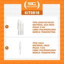 Ver imagem 2 de KIT - Faqueiro Premium 3 Peças + 1 Faca de Carne Profissional 6 Pol - Tramontina