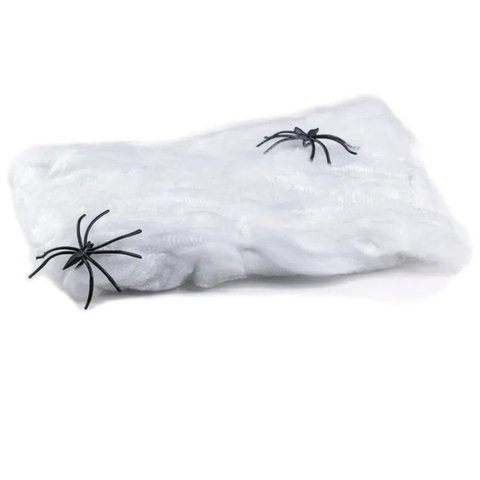 Teia de Aranha Realista Halloween Kit 5 Uni Festa Tematica Enfeite Dia Das Bruxas Decoraçao Medo Ter