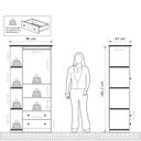 Ver imagem 5 de Guarda-roupa Infantil New Baby 2 Portas e 2 Gavetas Branco - Batrol Móveis