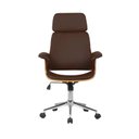 Ver imagem 5 de Cadeira de Escritório Presidente em Corino e Madeira Coimbra