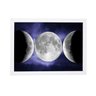 quadro poster com moldura decoração lunar bruxaria brc6112 - 1