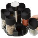 Ver imagem 5 de Porta Condimentos 6 Peças Temperos Cozinha Suporte Giratorio Para Casa Restaurantes
