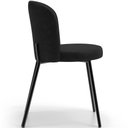 Ver imagem 6 de Kit 3 Cadeiras Sala de Jantar Estofada Gavi L02 Couríssimo Preto - Lyam Decor