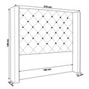 Ver imagem 4 de Cabeceira Decorativa Loewe King Size no Estrado MDF-MDP Veludo Roxo Gran Belo
