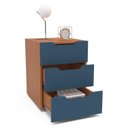 Ver imagem 4 de Conjunto 2 Mesa de Cabeceira 3 Gavetas 40cm Madri Politorno Móveis