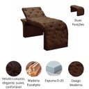 Ver imagem 4 de Maca Estofada Estética Cílios Regulável Spa Veludo Ivete:marrom