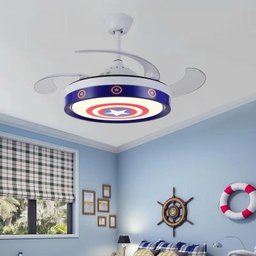 Ventilador Teto Retratil Infantil Led Bluetooth 1368 - 4