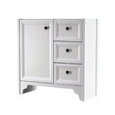 Ver imagem 1 de Gabinete Armário Banheiro Ditália 1pt 3gav Bn-05 Cor:branco Branco