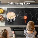 Ver imagem 5 de Cooktop Elétrico Amzchef 36" com 5 Bocas, 8900w e Controle Touch (preto)