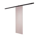 Ver imagem 1 de Porta de Correr Branco Prime com Kit Alumínio Preto - 210x60