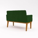Ver mais imagens de Kit Sofá Namoradeira + Poltrona Reforçada Verde
