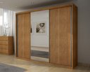 Ver imagem 2 de Guarda Roupa Casal com Espelho 3 Portas 6 Gavetas - Palazzo-cumaru - Móveis Novo Horizonte